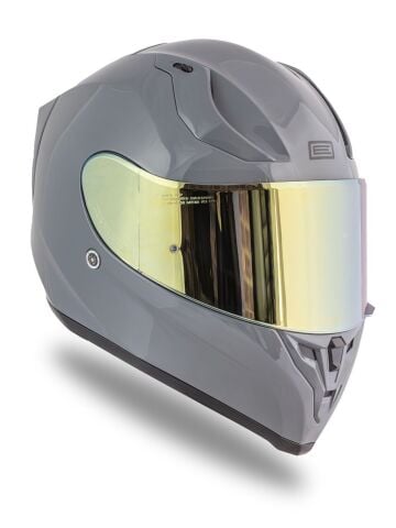 Origine Strada Nardo Gri Güneş Vizörlü Kask Sarı Camlı