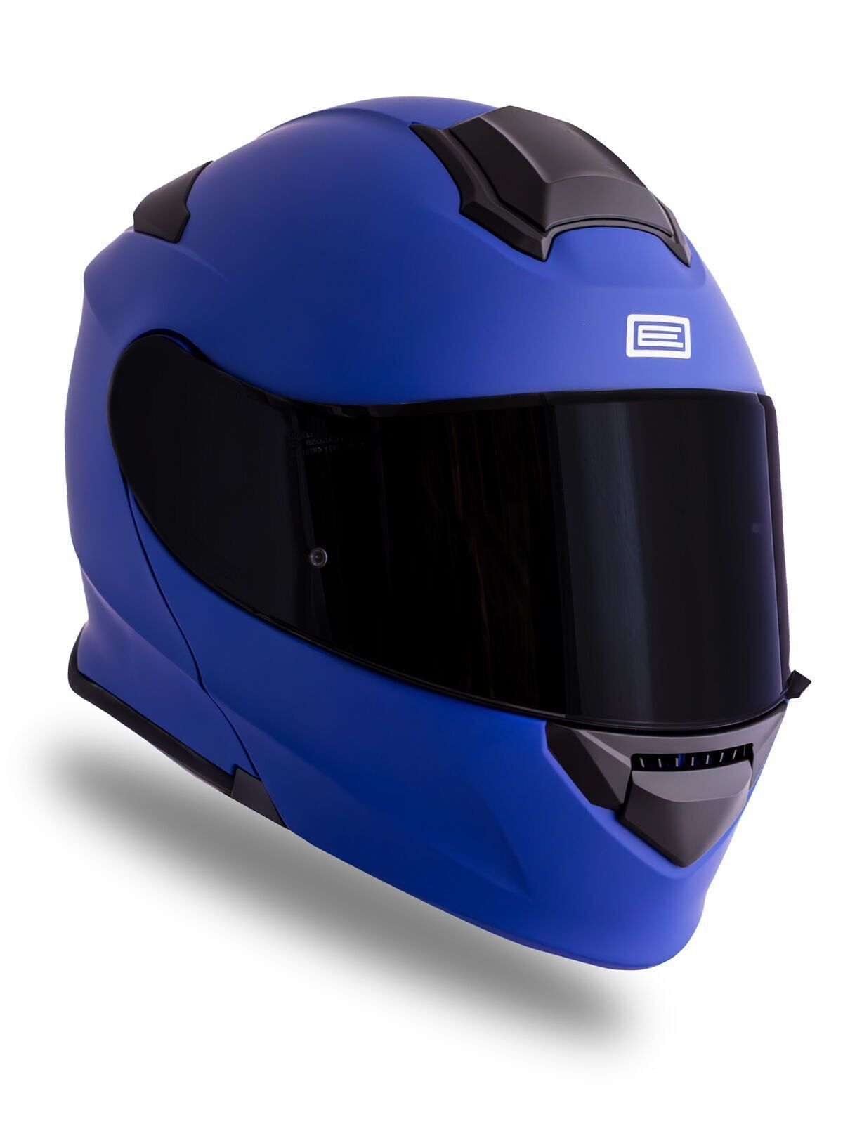 Origine Delta Basic Mat Mavi Çene Açılır Kask Siyah Camlı