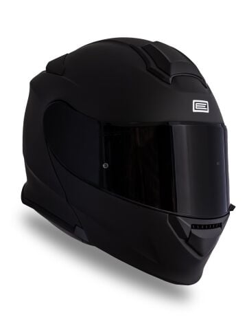 Origine Delta Basic Mat Siyah Güneş Vizörlü Çene Açılır Kask Siyah Camlı