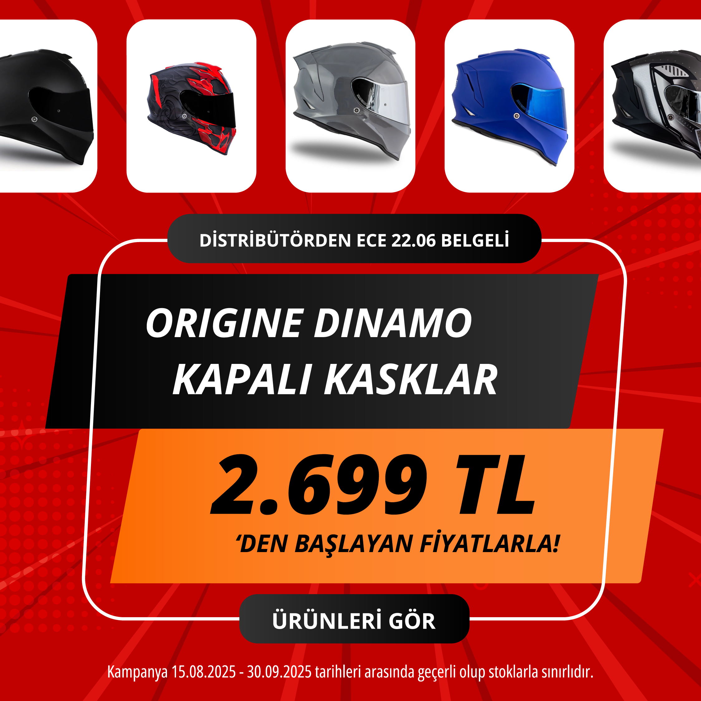 Origine Dinamo Kapalı Kasklarda İndirim