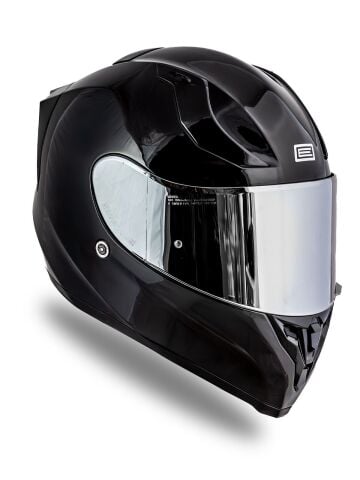 Origine Strada Parlak Siyah Güneş Vizörlü Kask Gri Camlı