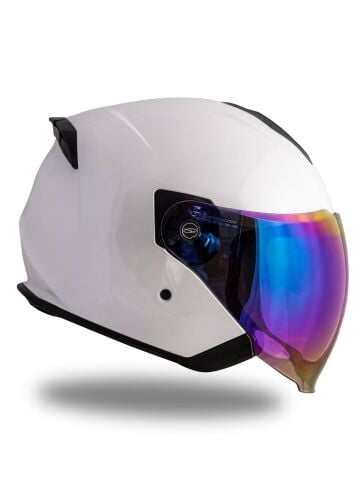 Palio 2.0 Beyaz Güneş Vizörlü Açık Kask