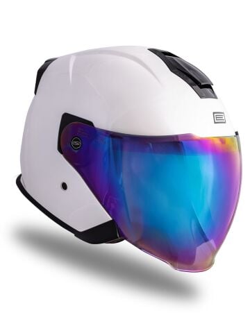 Palio 2.0 Beyaz Güneş Vizörlü Açık Kask