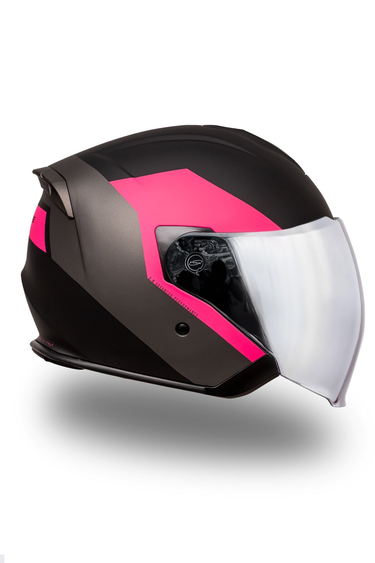 Palio 2.0 Eko Mat Siyah-Pembe Açık Kask