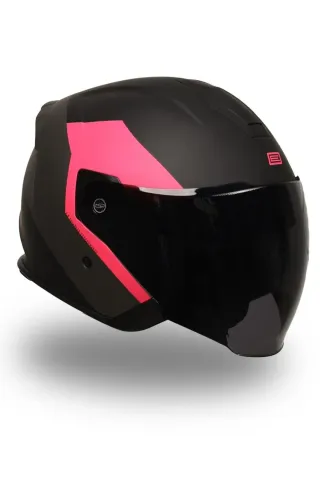 Palio 2.0 Eko Mat Siyah-Pembe Açık Kask