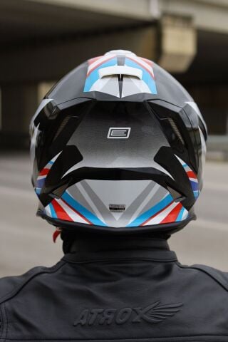 Origine Dinamo Foolish Siyah-Beyaz-Mavi Kask Siyah Camlı M