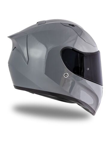 Strada Nardo Gri Güneş Vizörlü Kask Siyah Camlı
