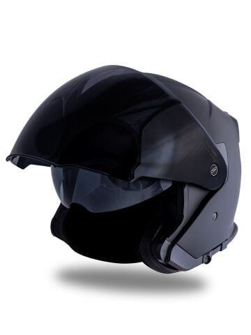 Palio 2.0 Mat Siyah Güneş Vizörlü Açık Kask