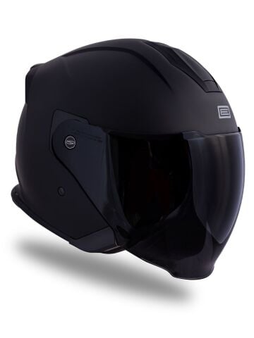 Palio 2.0 Mat Siyah Güneş Vizörlü Açık Kask