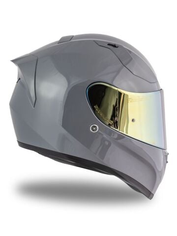 Origine Strada Nardo Gri Güneş Vizörlü Kask Sarı Camlı