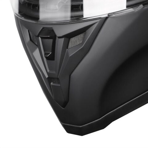 Strada Mat Siyah Güneş Vizörlü Kask Şeffaf Camlı
