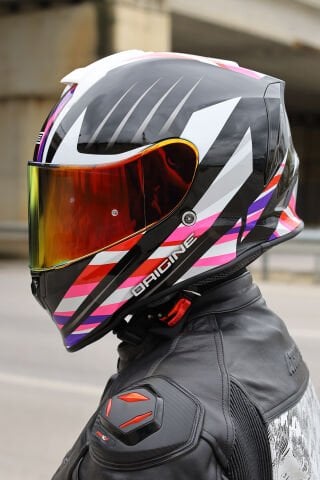 Dinamo Foolish Siyah-Beyaz-Pembe Kask