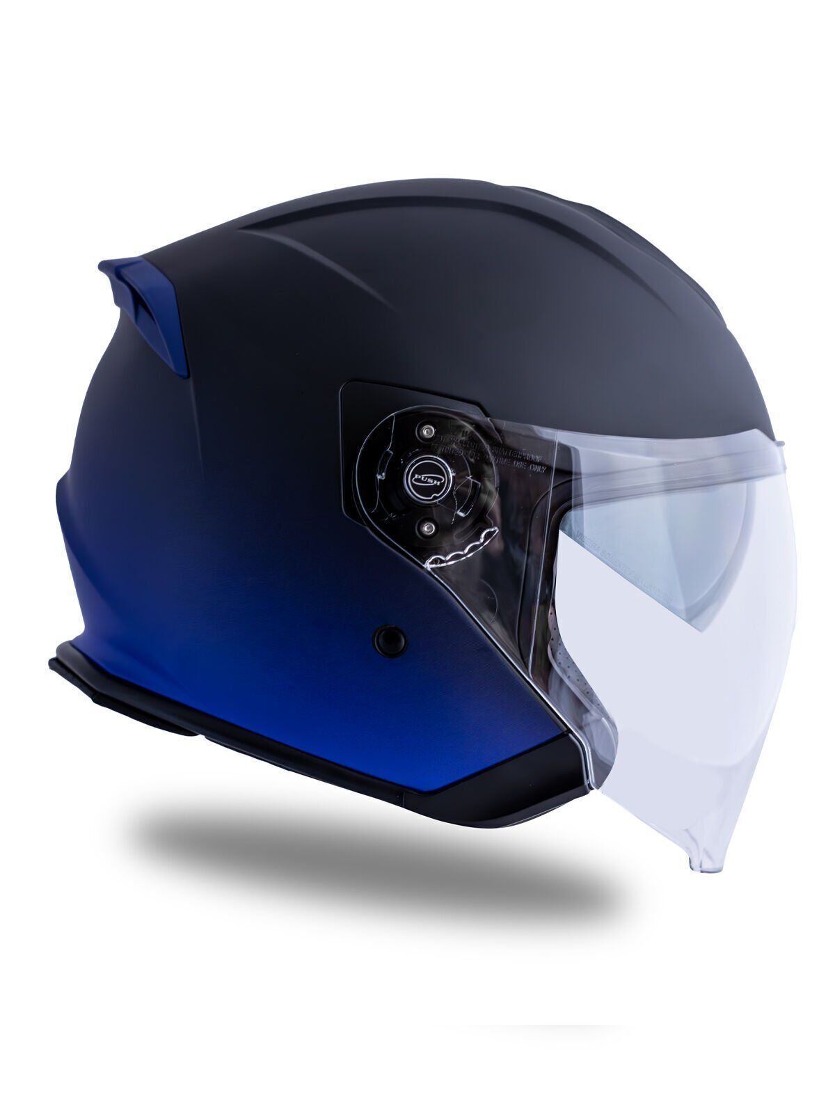 Palio 2.0 DeepSky Mat Siyah-Navy Mavi Güneş Vizörlü Açık Kask