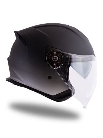 Palio 2.0 DeepSky Mat Siyah-Mat Titanium Güneş Vizörlü Açık Kask