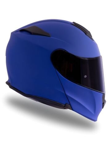 Delta Basic Mat Mavi Çene Açılır Kask