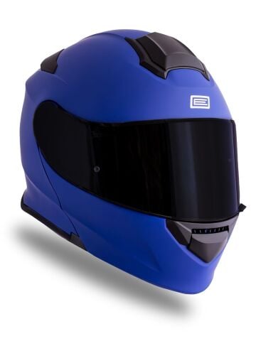 Delta Basic Mat Mavi Çene Açılır Kask