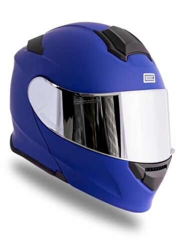 Delta Basic Mat Mavi Çene Açılır Kask