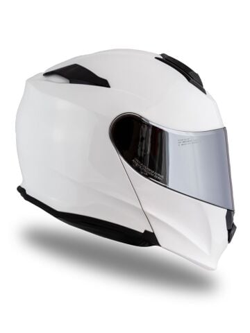 Delta Basic Beyaz Çene Açılır Kask