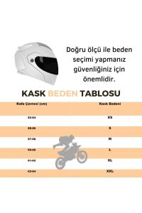 Strada Hardcore Mat Titanyum-Beyaz-Siyah Kask (Güneş Vizörlü) L