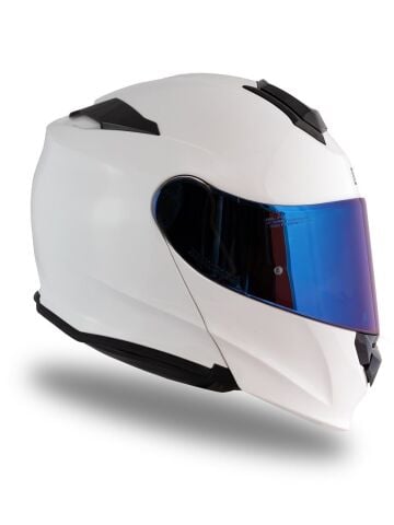 Delta Basic Beyaz Çene Açılır Kask