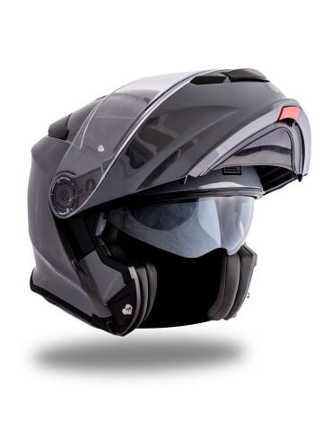 Origine Delta Basic Nardo Gri Güneş Vizörlü Çene Açılır Kask Şeffaf Camlı