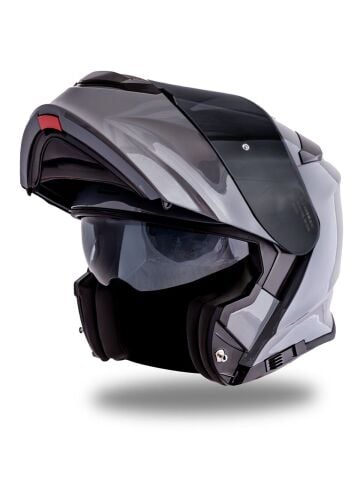 Delta Basic Nardo Gri Çene Açılır Kask