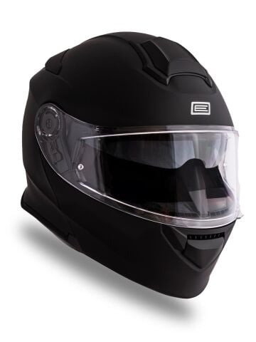 Origine Delta Basic Mat Siyah Güneş Vizörlü Çene Açılır Kask Şeffaf Camlı