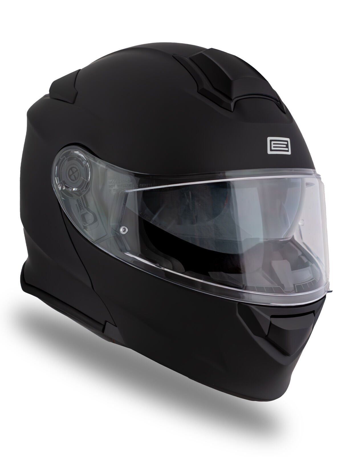 Delta BT Mat Siyah Çene Açılır Kask (Intercomlu-Bluetoothlu Kask) Şeffaf Camlı