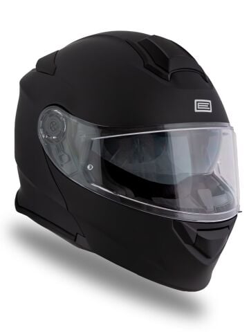 Delta BT Mat Siyah Çene Açılır Kask (Intercomlu-Bluetoothlu Kask) Şeffaf Camlı