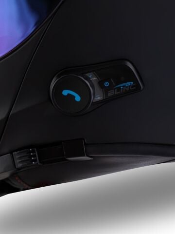 Origine Delta BT Mat Siyah Çene Açılır Kask (Intercomlu-Bluetoothlu Kask) Gökkuşağı Camlı S
