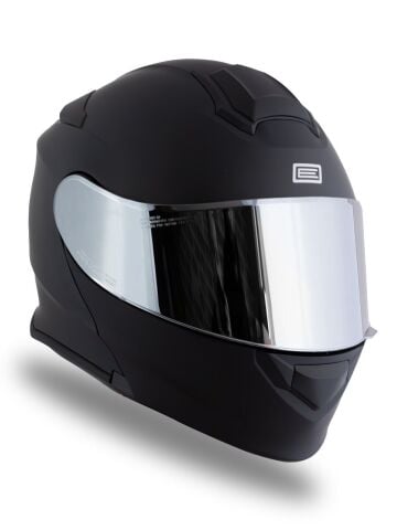 Delta BT Mat Siyah Çene Açılır Kask (Intercomlu-Bluetoothlu Kask) Iridium Gri Camlı
