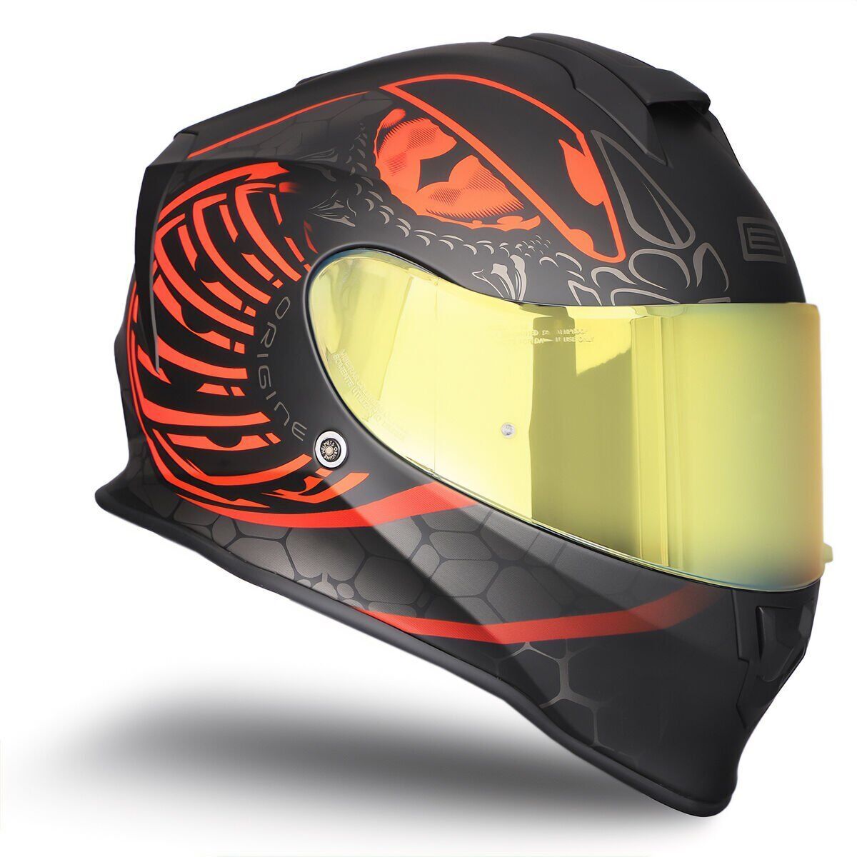 Dinamo Fighter Mat Siyah-Antrasit-Kırmızı Kask