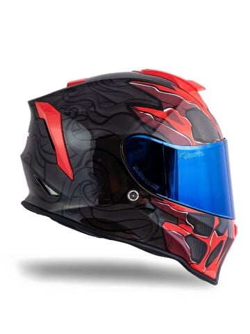 Dinamo Titan Siyah-Antrasit-Kırmızı Kask