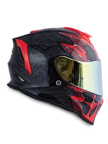 Dinamo Titan Siyah-Antrasit-Kırmızı Kask