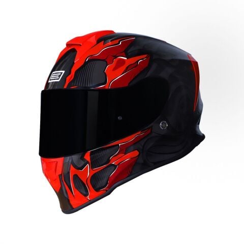 Dinamo Titan Siyah-Antrasit-Kırmızı Kask