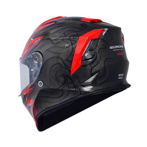 Dinamo Titan Siyah-Antrasit-Kırmızı Kask