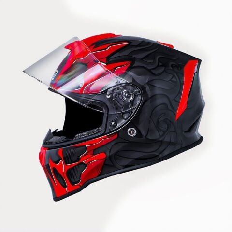 Dinamo Titan Siyah-Antrasit-Kırmızı Kask