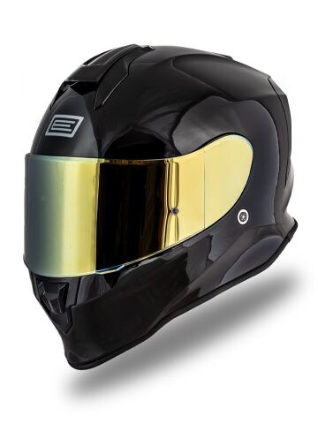 Dinamo Parlak Siyah Kask