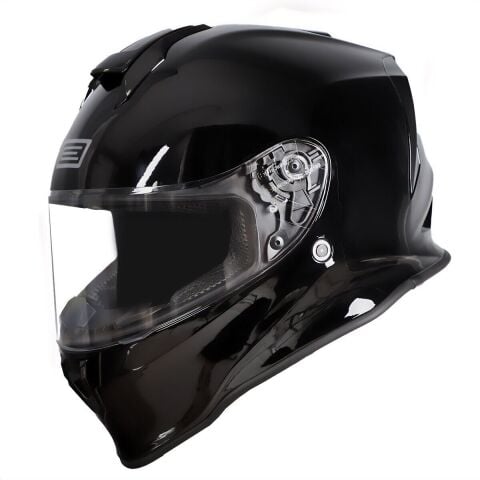 Dinamo Parlak Siyah Kask