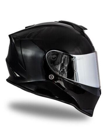 Dinamo Parlak Siyah Kask